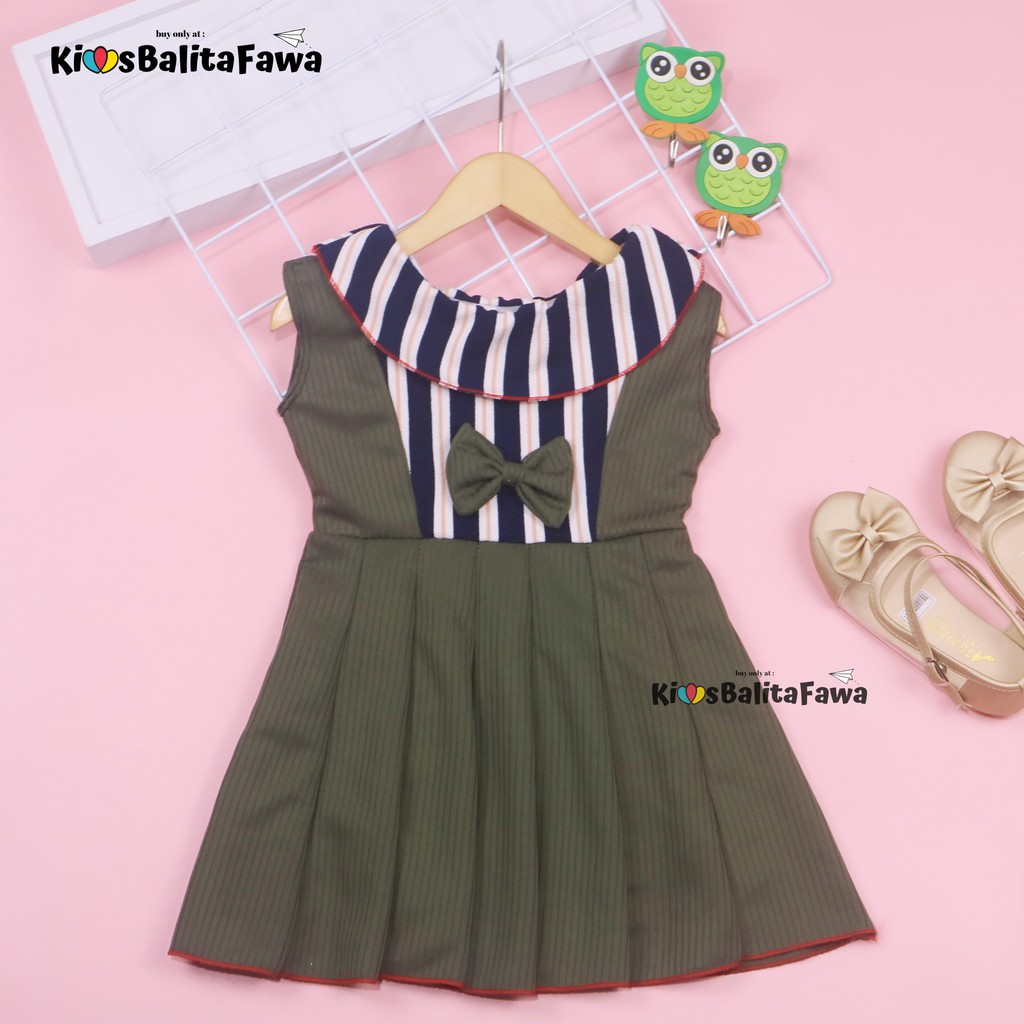 Dress Najwa uk 2-3 Tahun / Dres Balita Anak Perempuan Gaun Pesta Grosir Import Baju Cewek Yukensi