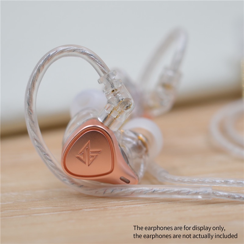 Kz Kabel Earphone 2Pin 0.75mm Lapis Silver Untuk KZ ZSN Pro X EDX ZEX Pro