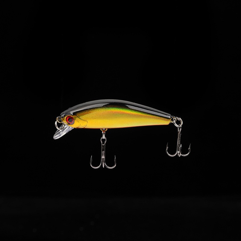 1pc Umpan Pancing Ikan Minnow Mata 3D 55mm 6.5g Fishing Lure Sinking Swimbait Bass Bait Tackle