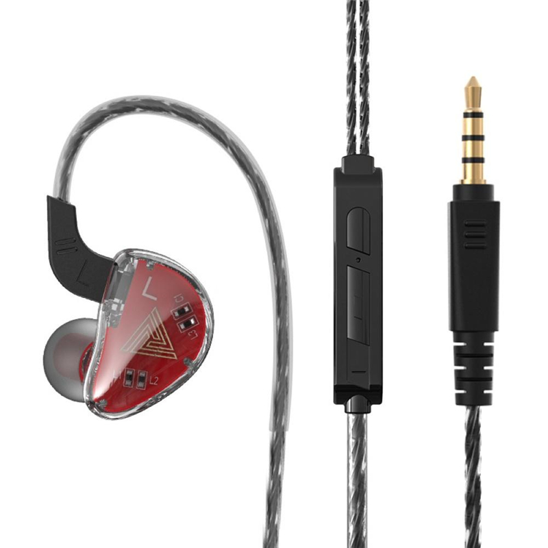 Qkz Ak9 Earphone In Ear Hifi Heavy Bass Dengan Kabel + Mic Untuk Olahraga