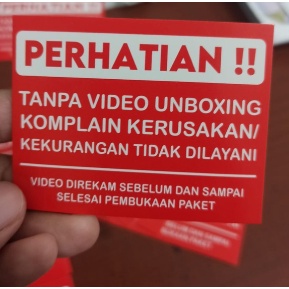 

STIKER UNBOXING MERAH