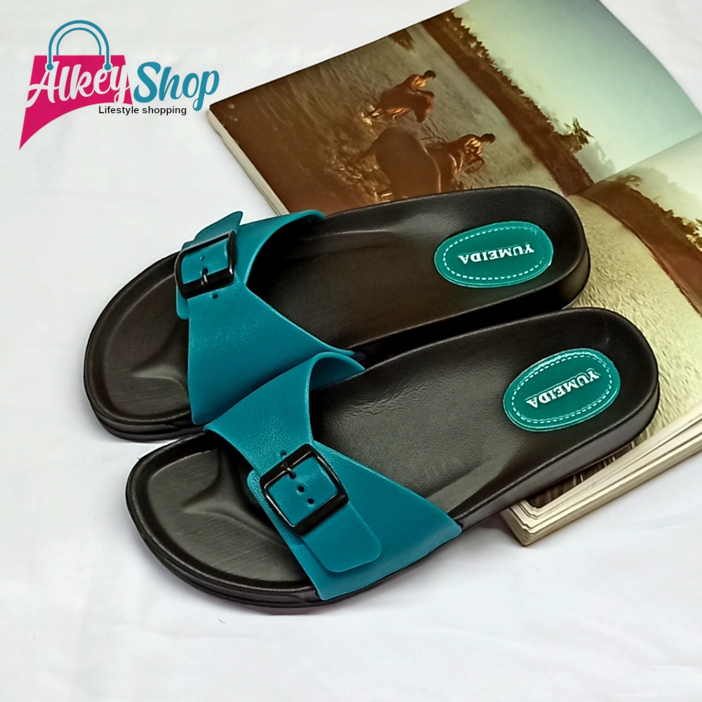 Sandal Selop Karet Wanita Sandal slop Yumeida LD-9061 L - sendal lagi trendy termurah kekinian-3