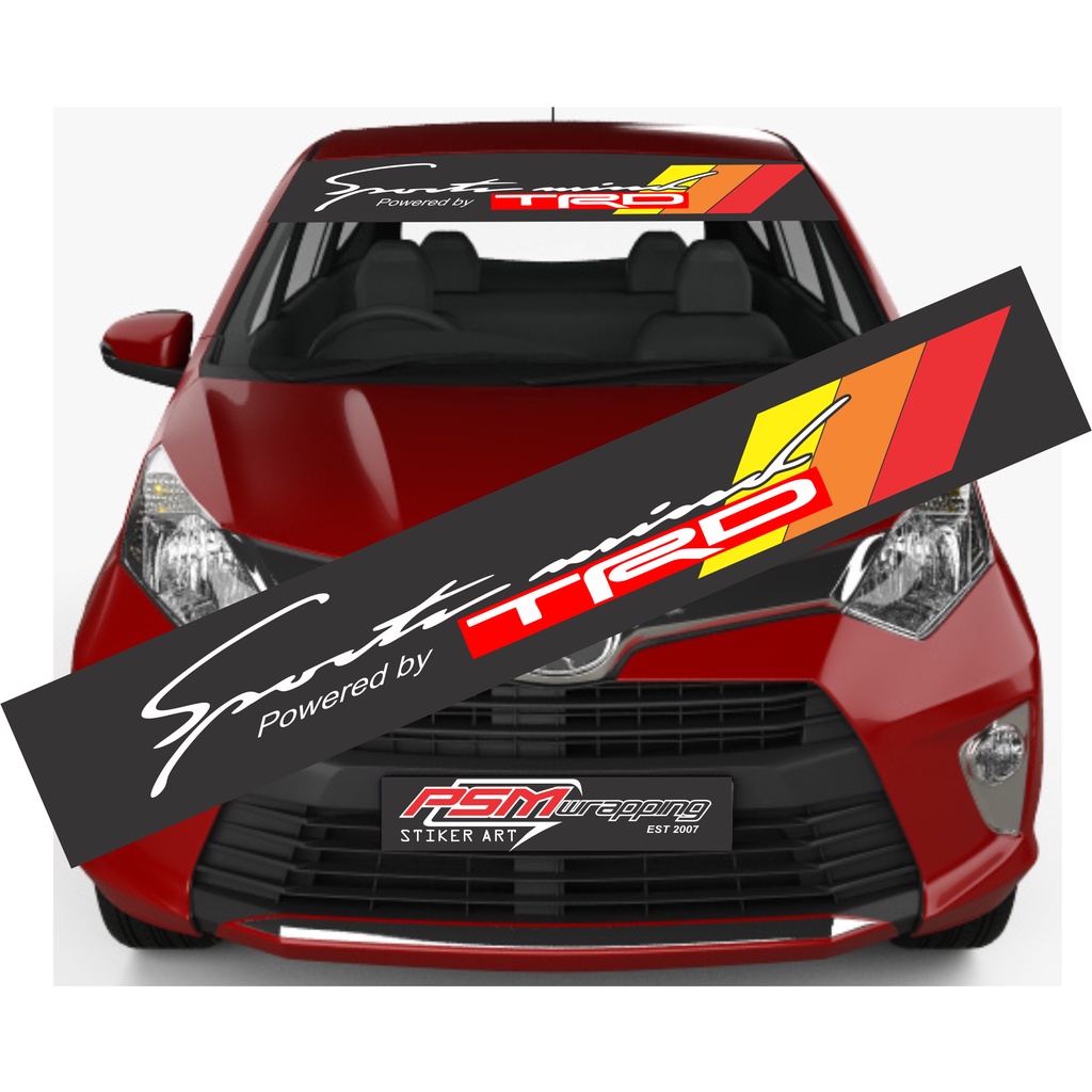 stiker cutting stiker Poni  kaca mobil depan toyota calya