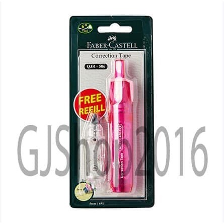 

Gilaa!!! Correction Tape Faber Castell Qjr-506 Tipex Kertas Free Refill Hemat