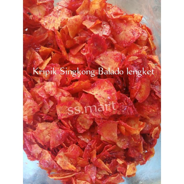 

500gr kripik keripik singkong balado lengket doyan pedas manis sinjay sanjay