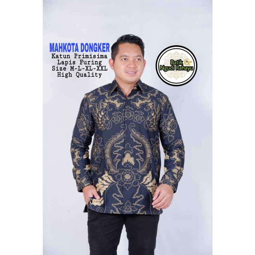 MAHKOTA DONGKER NGUDI RAHAYU KEMEJA BATIK SOLO PRIA LENGAN PANJANG LAPIS FURING ATASAN BATIK PREMIUM MODERN KATUN HALUS GUNTUR PURBO PEKSI GUMELAR MAHKOTA NOGO NAVI SEMAR GUNUNGAN KARTIKO UNGU WARDOYO KENCONO UNGU KINASIH KAWUNG WIBOWO PEKSI KAWUNG KRIDO