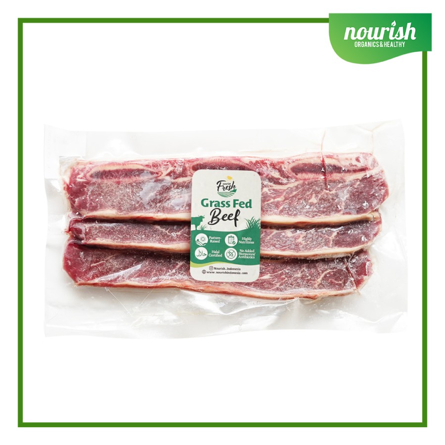 

Grass Fed Beef Angus Short Rib Bone In / Galbi / Korean BBQ 200 gr-Jkut