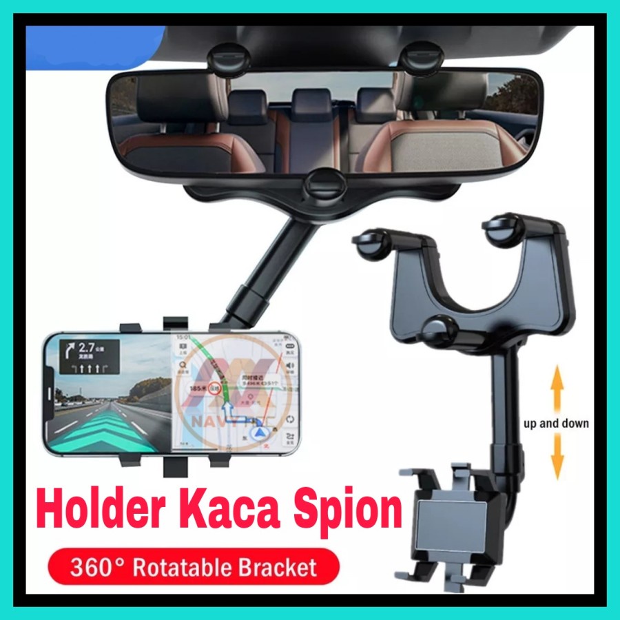 NA - Holder Kaca Spion Mobil Flexible Rearview Mirror Phone Holder H59