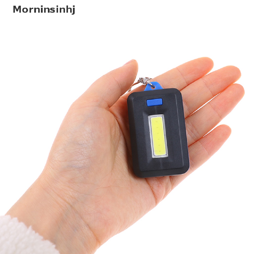 Mornin Senter led Cob mini portable Dengan Gantungan Kunci Untuk outdoor / Darurat