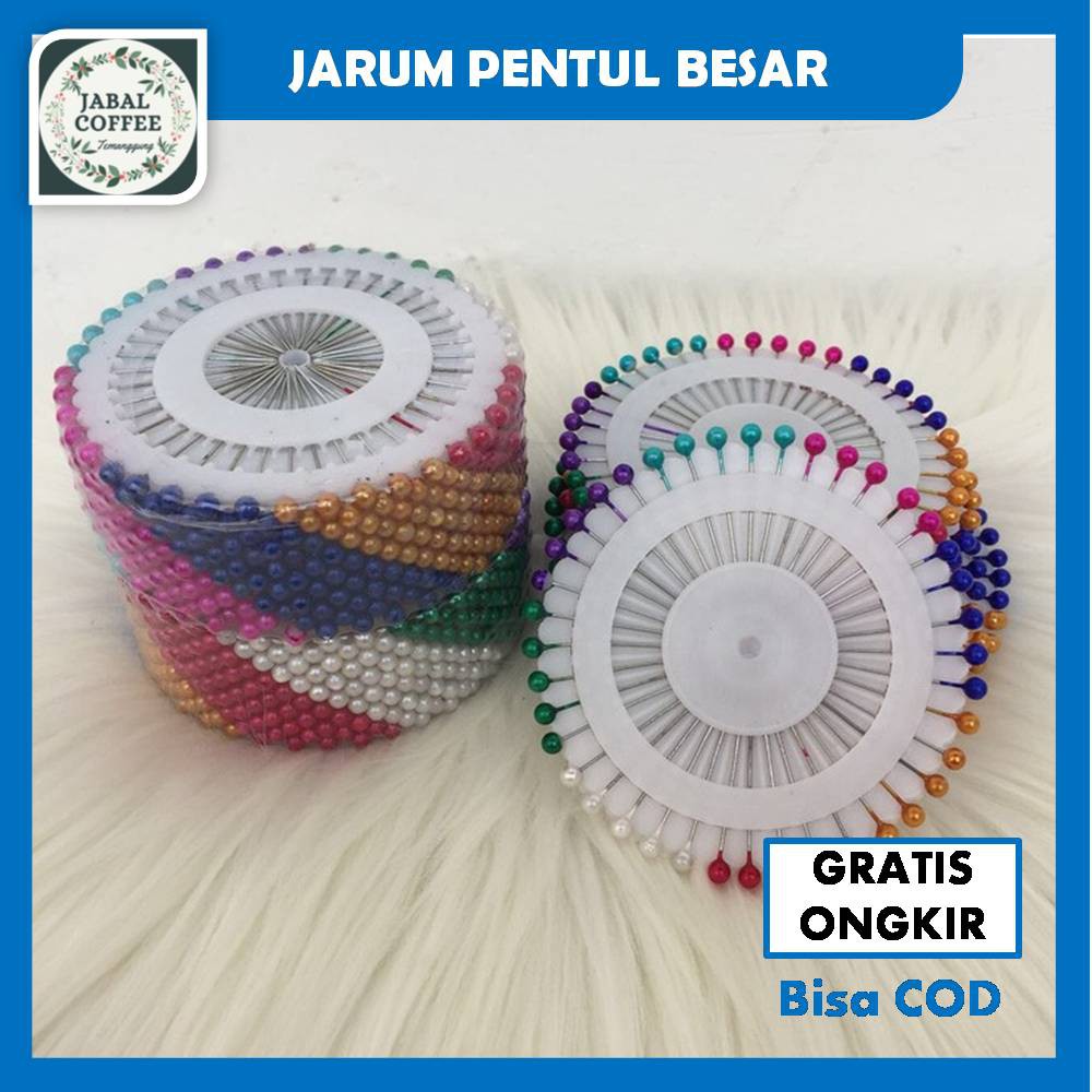 Jarum Pentul Hijab / Jarum Pentul Anti Karat 40 Pc / Jarum Pentul Bulat Warna Warni / Jarum PentulJ6