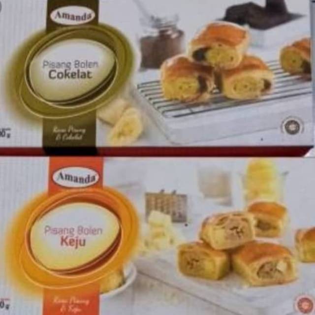 Pisang bolen amanda coklat atau keju