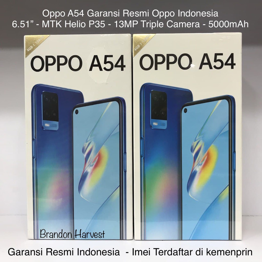 Oppo A54 [4GB+64GB - 6GB+128GB] Garansi Resmi Oppo Indonesia