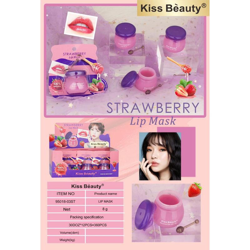 Kiss Beauty Lip Mask Strawberry