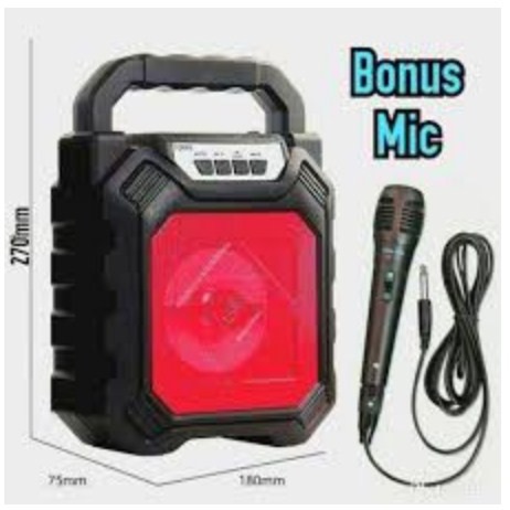 SPEAKER BLUETOOTH +MIC KARAOKE YD 668 WIRELESS BLUETOOT BASS PLUS MIC