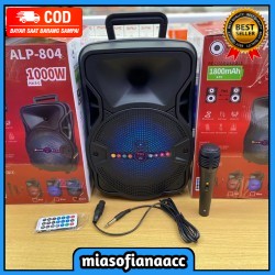 (COD) SPEAKER BLUETOOTH ALP-804 PORTABLE SPEAKER ALP804 BONUS MIC