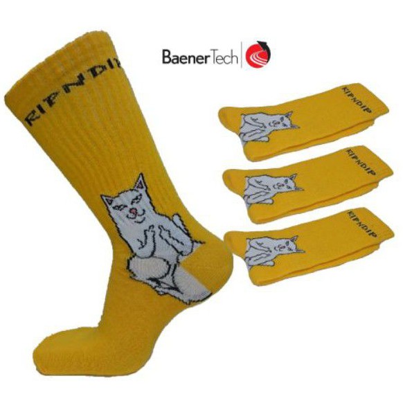 (12 Pasang) Kaos Kaki Skate/Old School Motif RIPNDIP