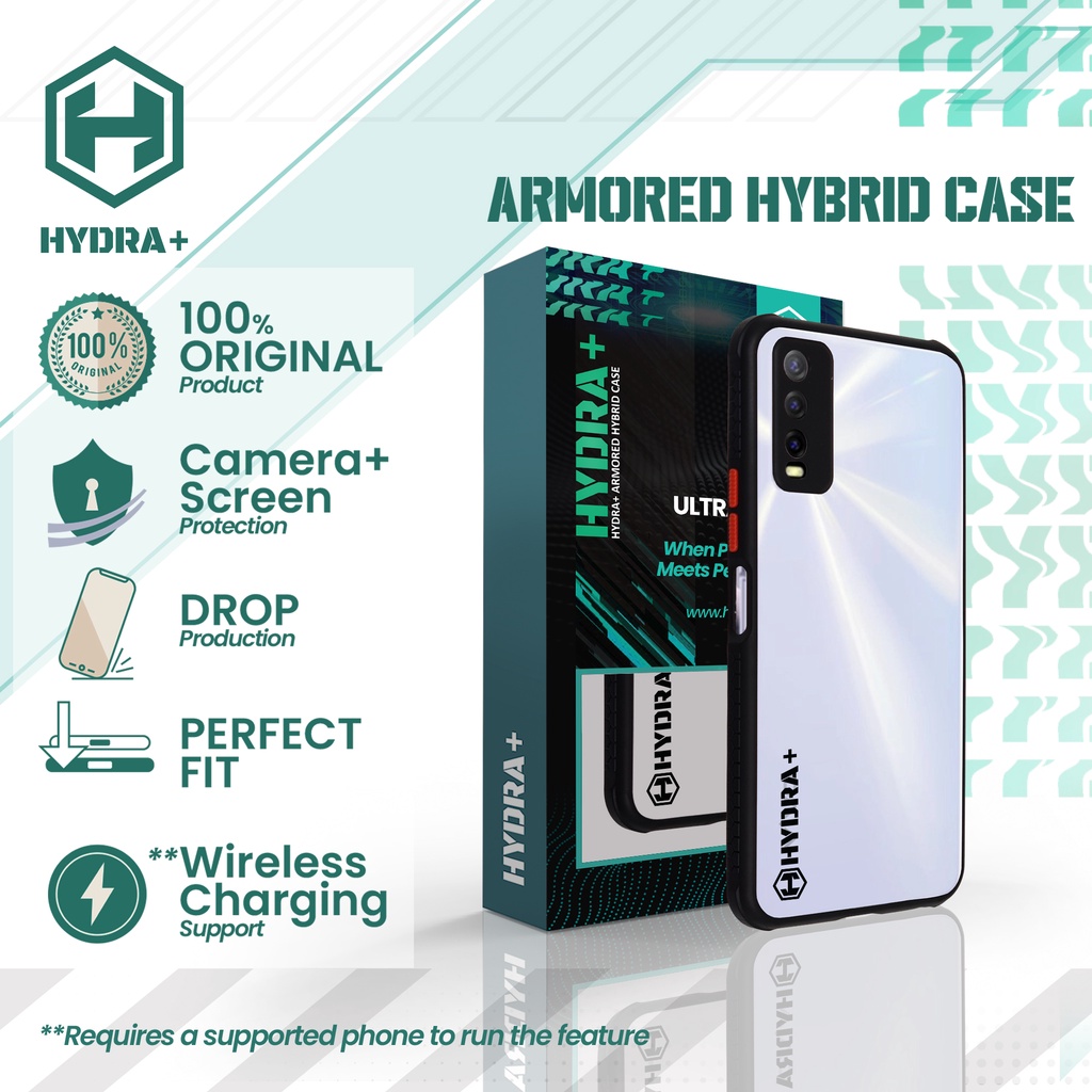 HYDRA+ Vivo Y20 Armored Hybrid Case - Casing Hardcase Soft