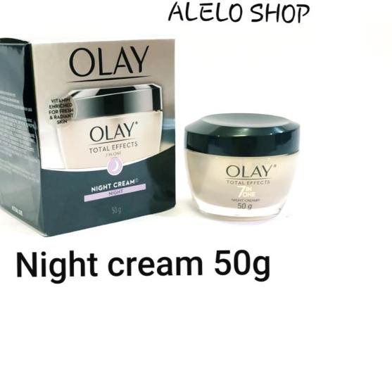 ✿ Olay total effect night krim 50 gr krim malam olay pelembab total efek ✱