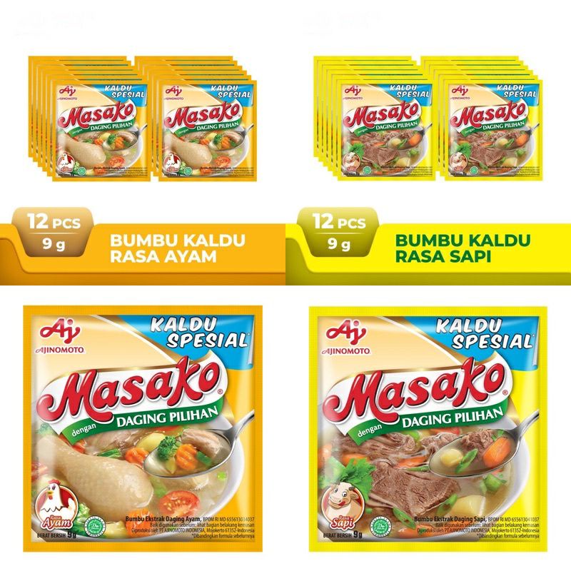 

MASAKO SAPI RENCENG ISI 12 SACHET