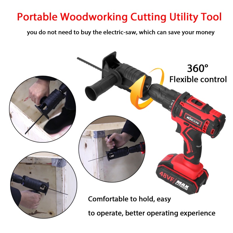 Gergaji Mesin Adapter reciprocating Jigsaw / tambahan jig saw mesin bor tangan Gergaji Konektor