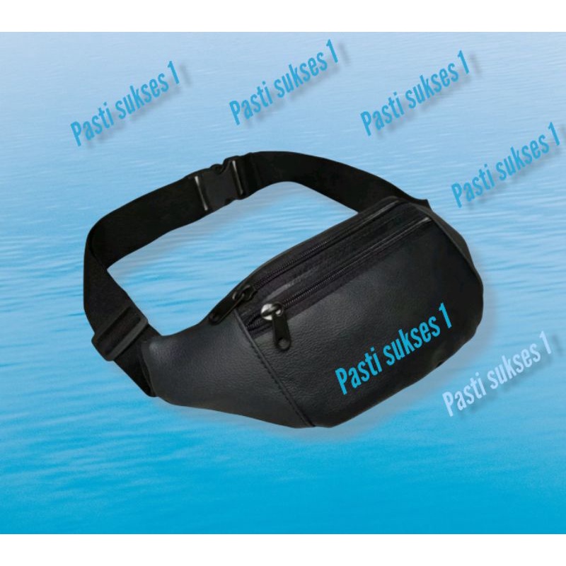 Tas Selempang Pria kulit asli sapi Waistbag Selendang Pinggang original slempanag Waisbag