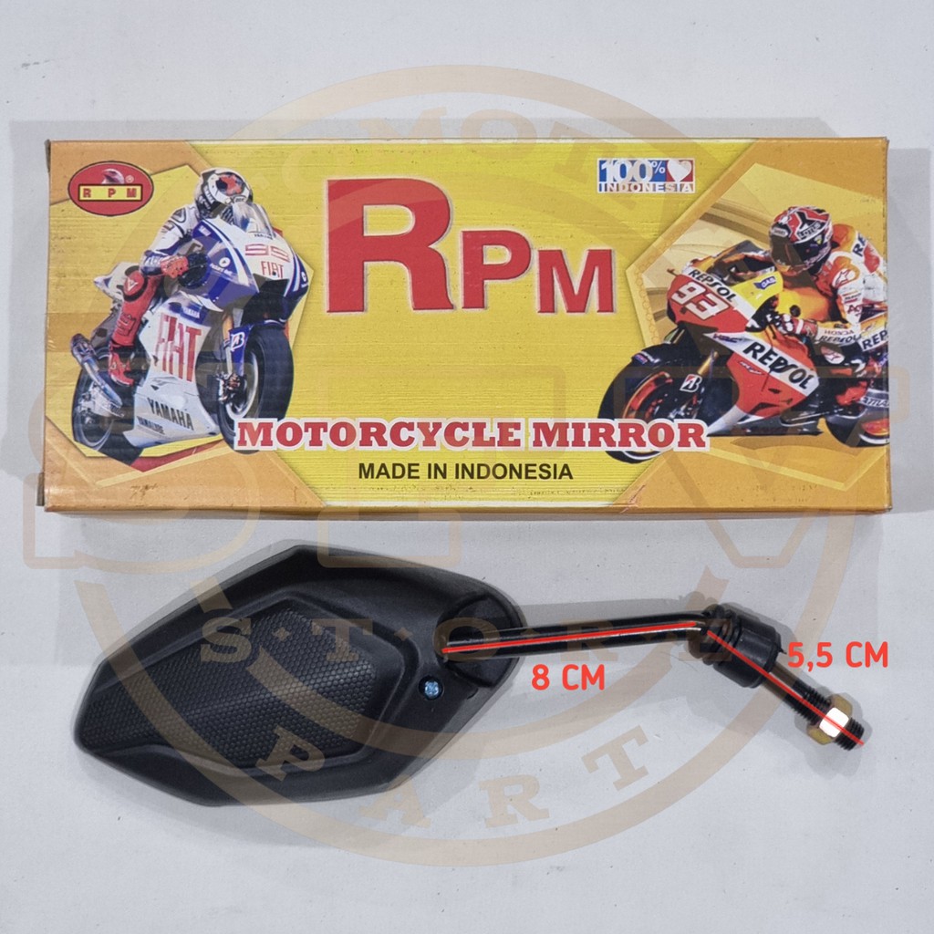 Kaca Spion Model Vario 150 New / Beat Fi / Vario 125 / Beat Honda Yamaha Standar Dan Mini-1