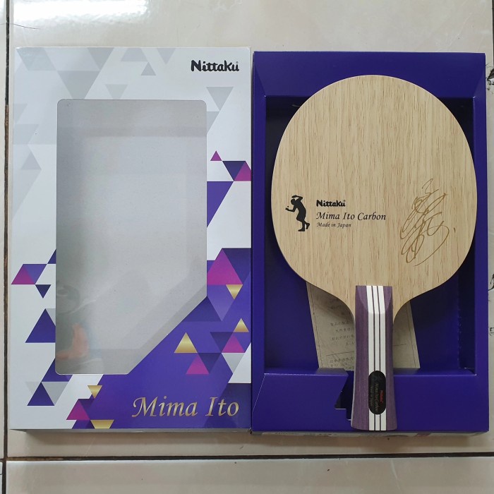 nittaku mima ito carbon fl bat bet blade ping pong