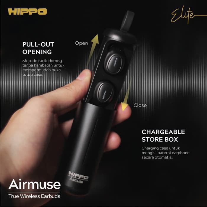 Hippo Elite Airmuse True Wireless Earbuds Bluetooth V5.0