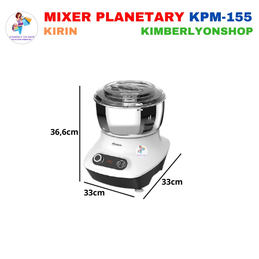 Mixer Planetary Pengaduk Adonan KPM 155 Kirin