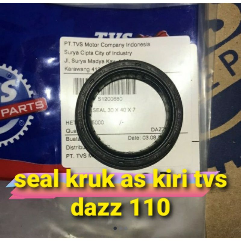 SEAL KRUK AS KIRI TVS DAZZ KARBU/FI ORIGINAL TVS