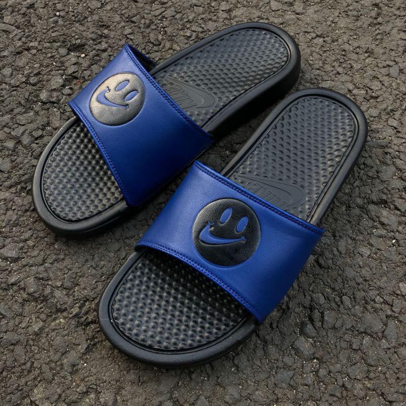 nike benassi blue