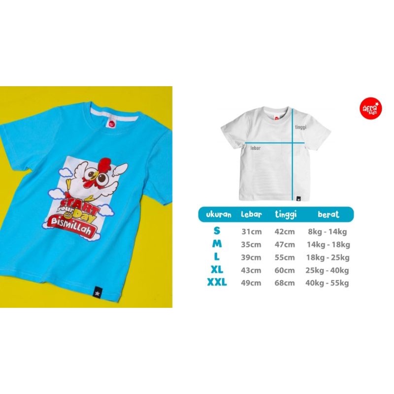 Kaos Couple Afrakids AF309 Lengan Pendek dan AF310 Lengan Panjang