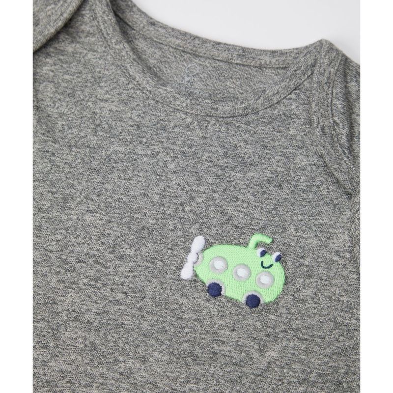 MOTHERCARE 3 pack grey navy born to smile t-shirts babyboy, kaos lengan pendek anak bayi isi 3-2
