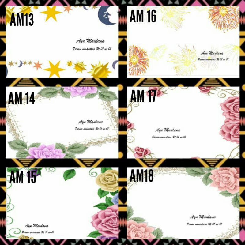 

Amplop Bowo / Amplop Nama / Amplop castom