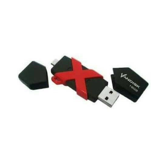 FD FLASH DISK VANDISK V60N OTG MICRO 16GB by ADVANCE (ORIGINAL)