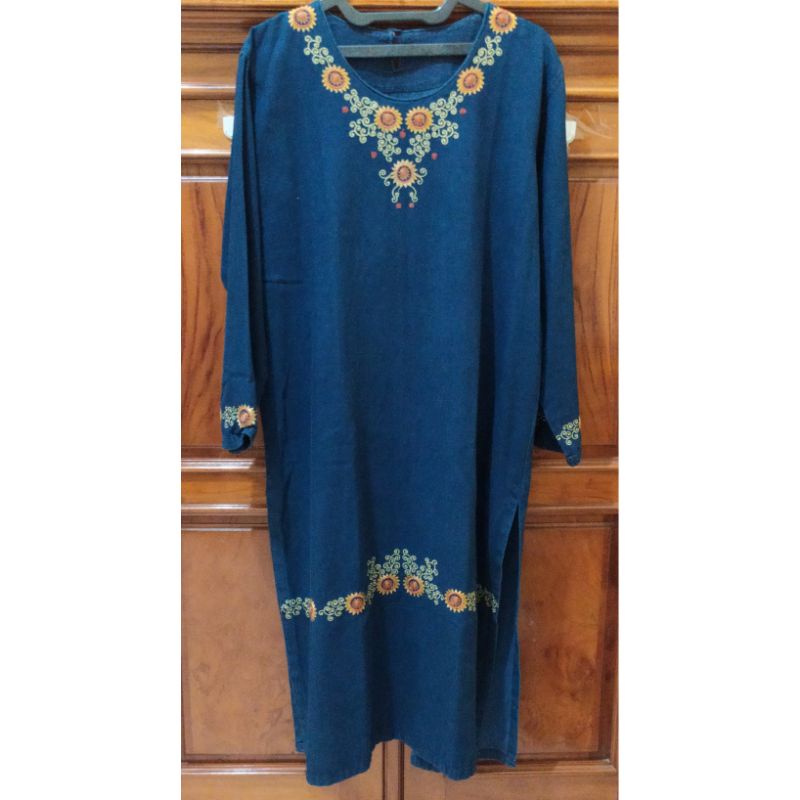 TUNIK JEANS/LINEN JUMBO