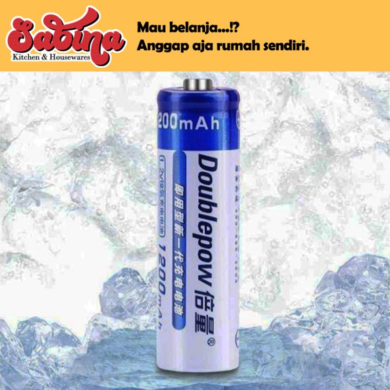 Batu Baterai AA Alkaline Rechargeable 2 Pcs 1200mAh