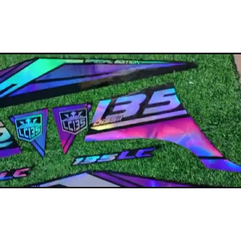 STRIPING FULL HOLOGRAM YAMAHA MX NEW 135 UNGU