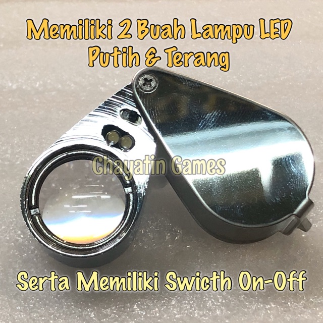 Kaca Pembesar Mini Plus Lampu Merk Sunshine - Lux Loupe Sunshine