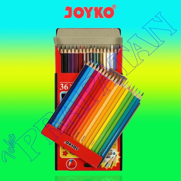 

WARNAPENSIL- PENSIL WARNA JOYKO / COLOR PENCIL 36 WARNA -PENSIL WARNA