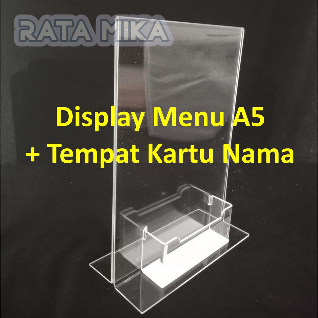 

Display Menu / Brosur A5 + Tempat Kartu