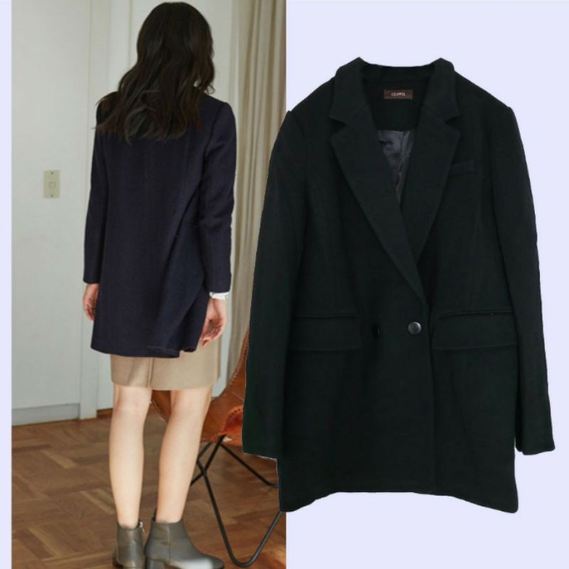 [CA] CLOVIS Blazer Coat Black - Blazer Branded