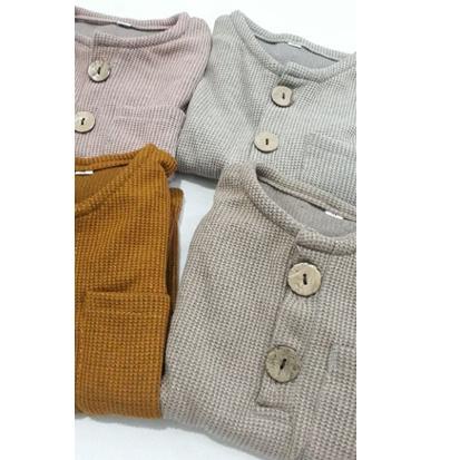 Bestseller RHK KIANO SET WAFFLE UNIQLO setelan anak baju pendek anak 48 Produk Keren