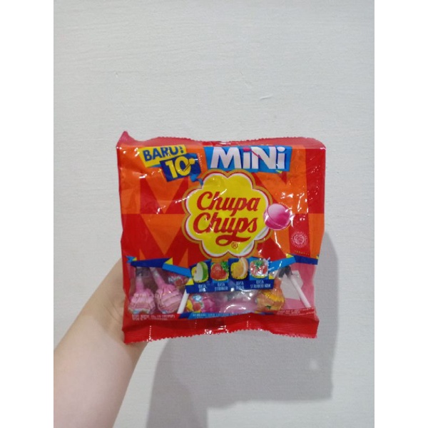 

Chupa Chups Mini Lollipops (10 lollipop) 60gr/Kembang gula lolipo aneka buah