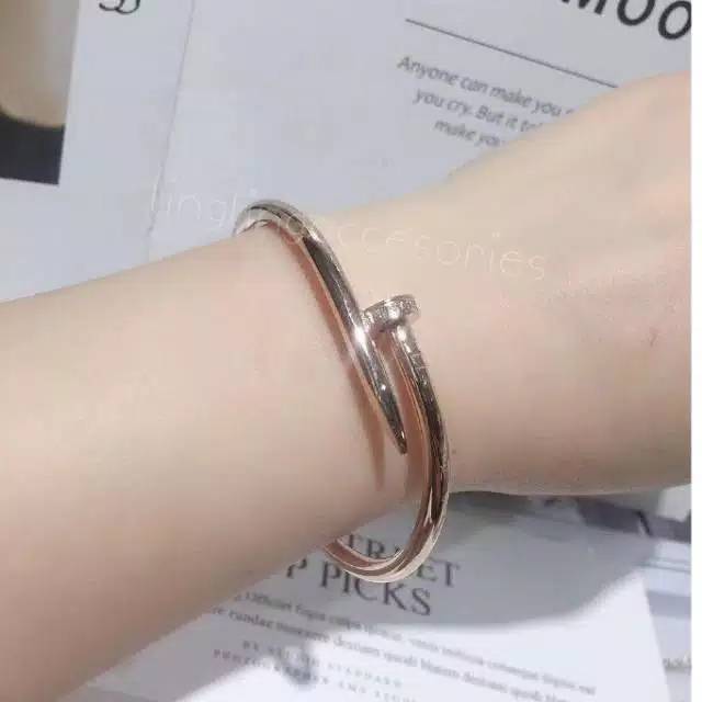 GELANG PAKU / GELANG TANGAN TITANIUM ANTI KARAT / GELANG WANITA / GELANG FASHION