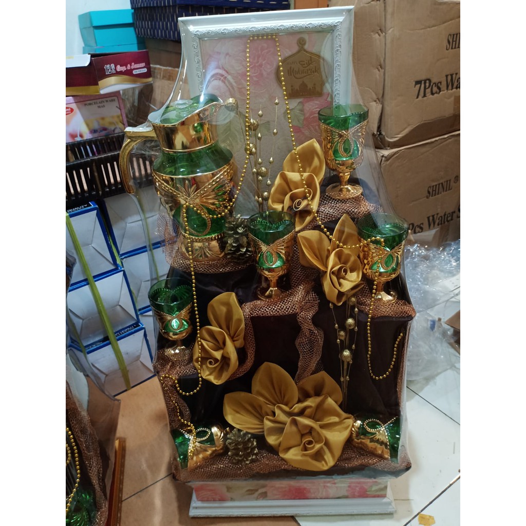 Parcel Lebaran Dinner Set Keramik / Tea Set / Souvenir Hampers Spesial Hadiah Lebaran