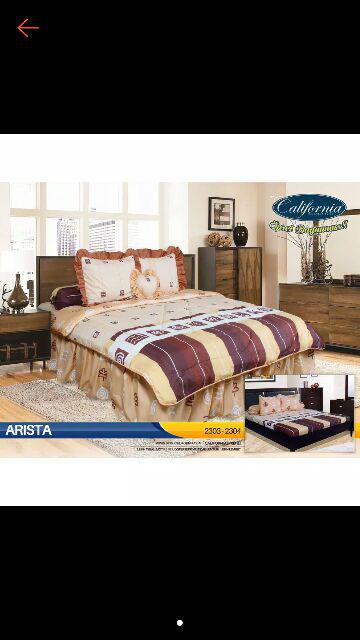 Sprei California Vinca - Ukuran 160x200 & 180x200