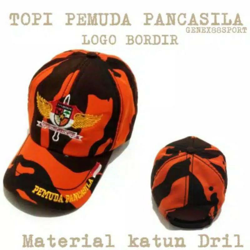 topi ormas pemuda Pancasila / loreng pancasila  / topi pemuda Pancasila