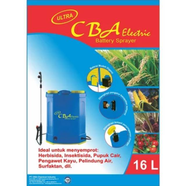 SPRAYER CBA ELEKTRIK 16 L ALAT SEMPROT TANAMAN PERTANIAN