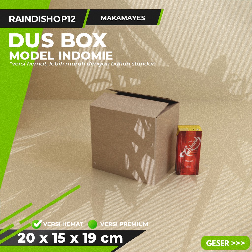 

BOX 20 X 15 X 19 CM KARDUS KOTAK KEMASAN PACKAGING KADO POLOS